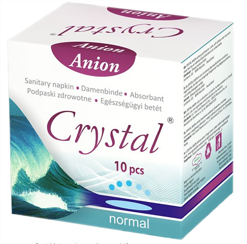 Absorbante Crystal anionice normale 10 bucati